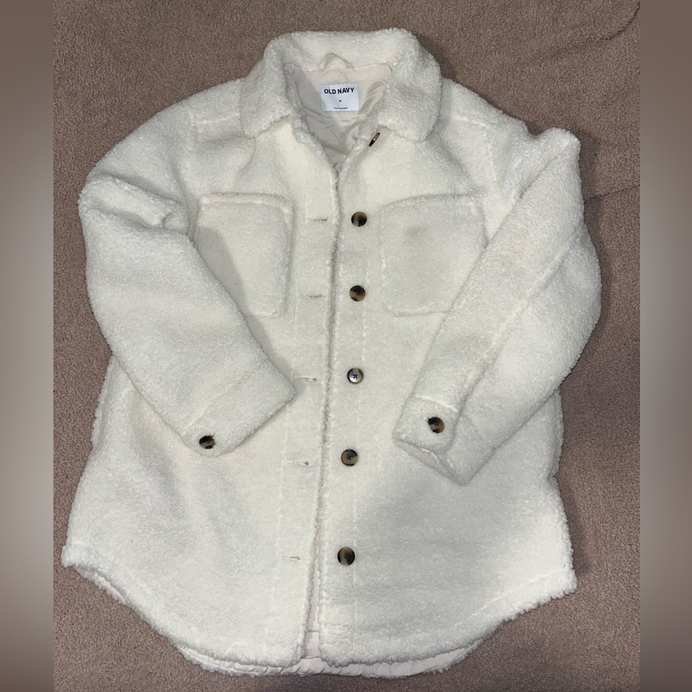 Old Navy Sherpa Jacket, Size Medium